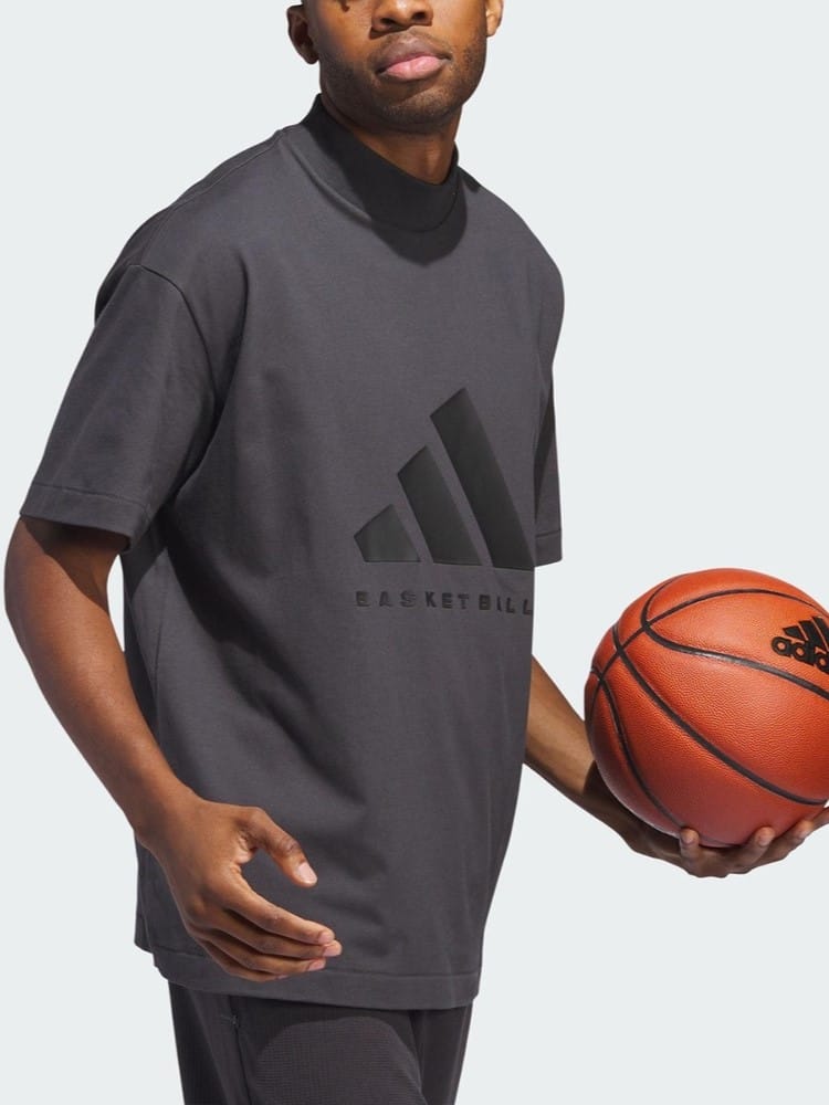 Футболка Adidas ADIDAS BASKETBALL TEE Carbon
