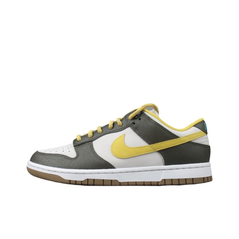 Кроссовки Nike Dunk Low Retro Premium Cargo Khaki Vivid Sulfur