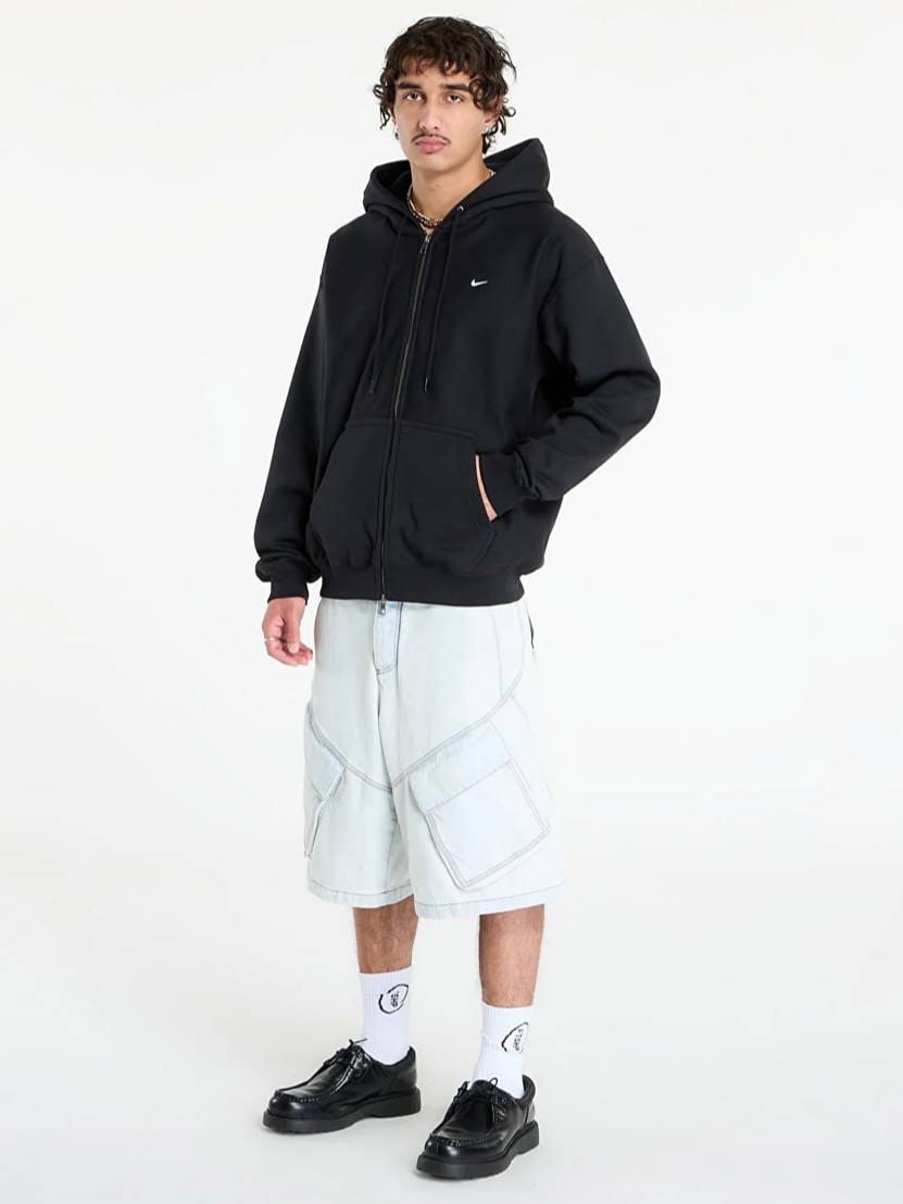 Худи Nike Solo Swoosh Fleece Full-Zip Hoodie Black
