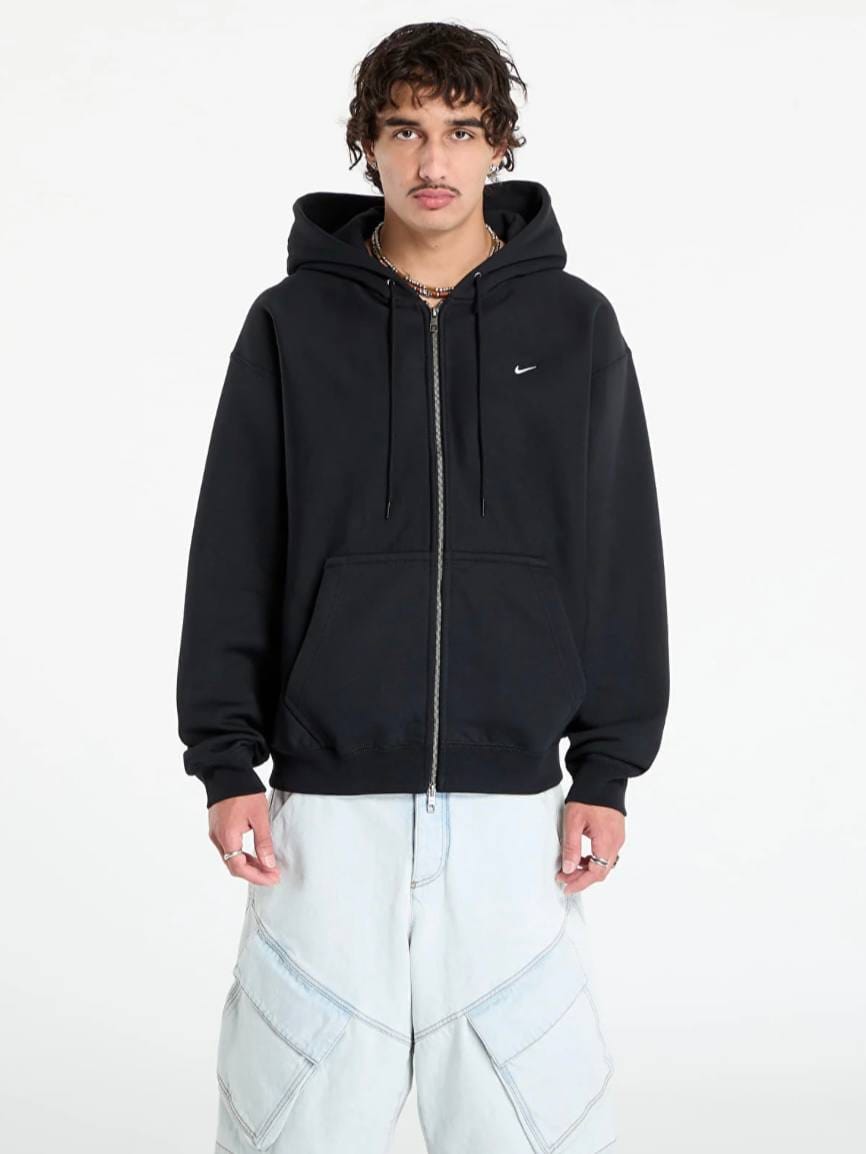 Худи Nike Solo Swoosh Fleece Full-Zip Hoodie Black