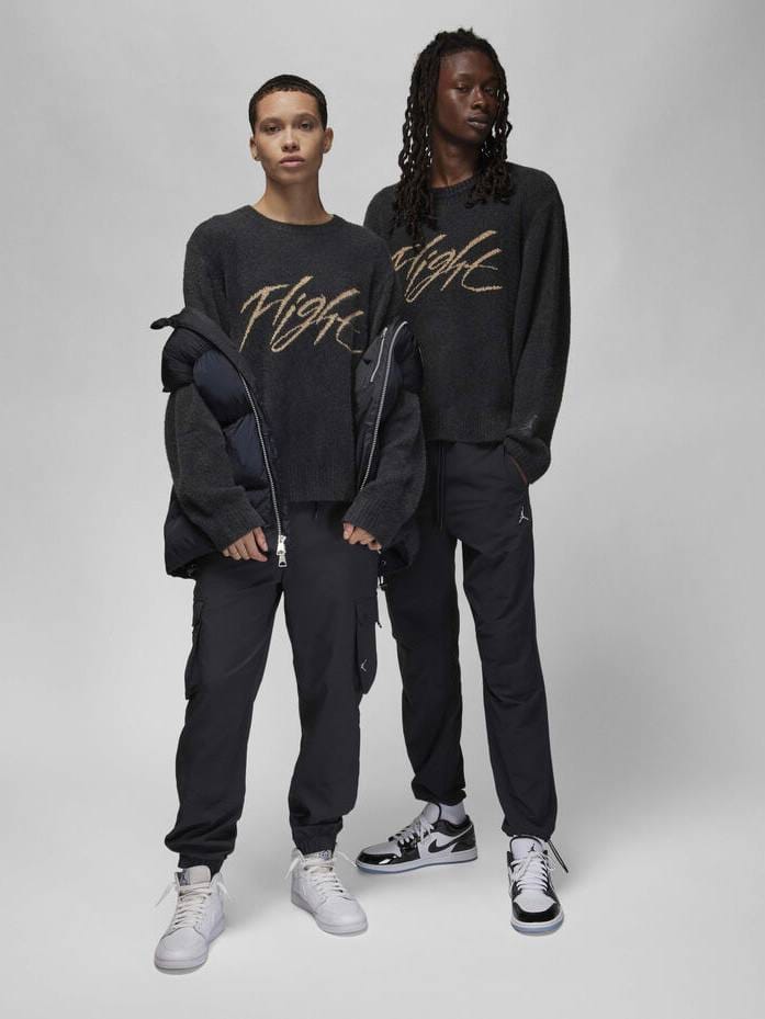 Свитер Jordan Flight Heritage Crop Sweater 'Black'