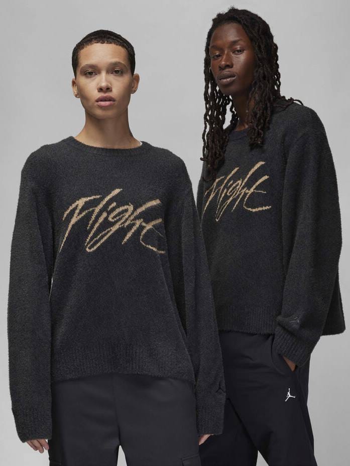 Свитер Jordan Flight Heritage Crop Sweater 'Black'