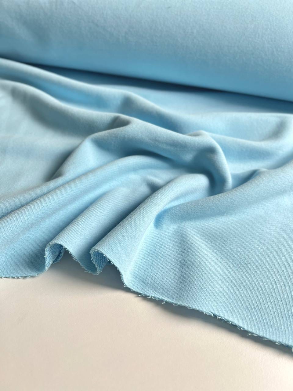 Футер 3-х нитка петля эф.велюра, Голубой Лед