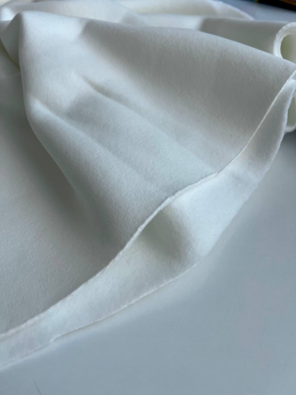 Футер 3-х нитка с начесом с эффектом велюра, Мякоть кокоса