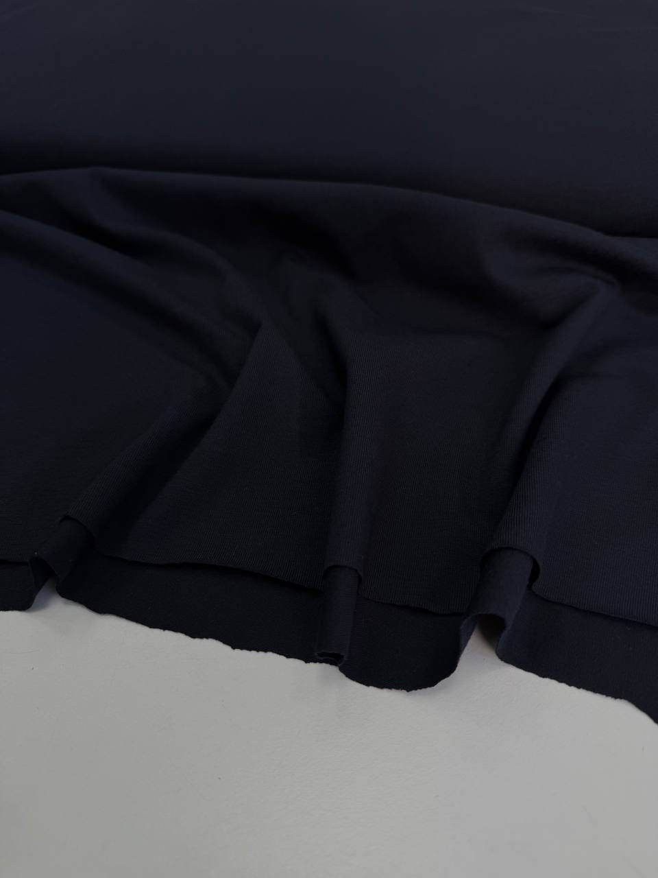 Кулирка с эффектом велюра, Темно-Синяя