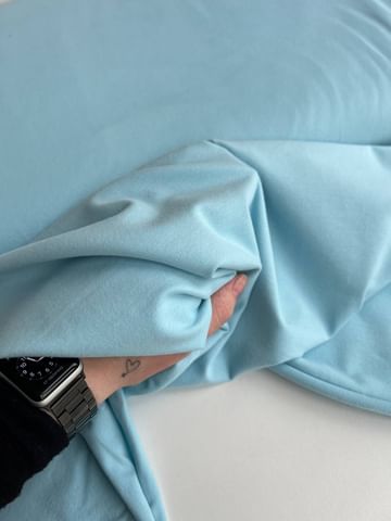 Кулирка с эффектом велюра, Голубой Лед