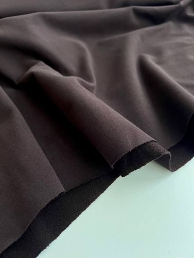 Футер 2х нитка с эффектом велюра, Темный Шоколад