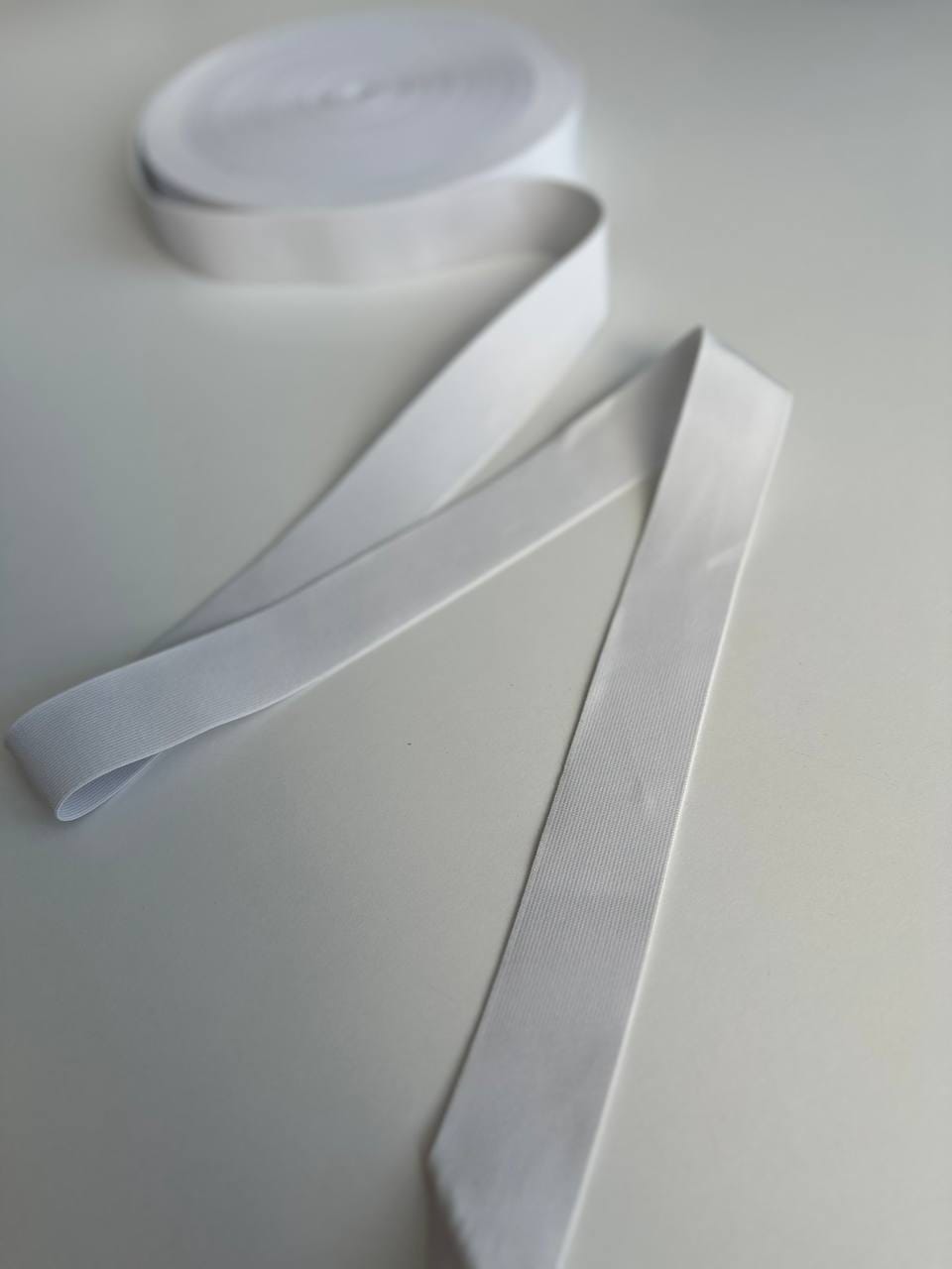Лента Эластичная (резинка) тканая 40 мм, белая