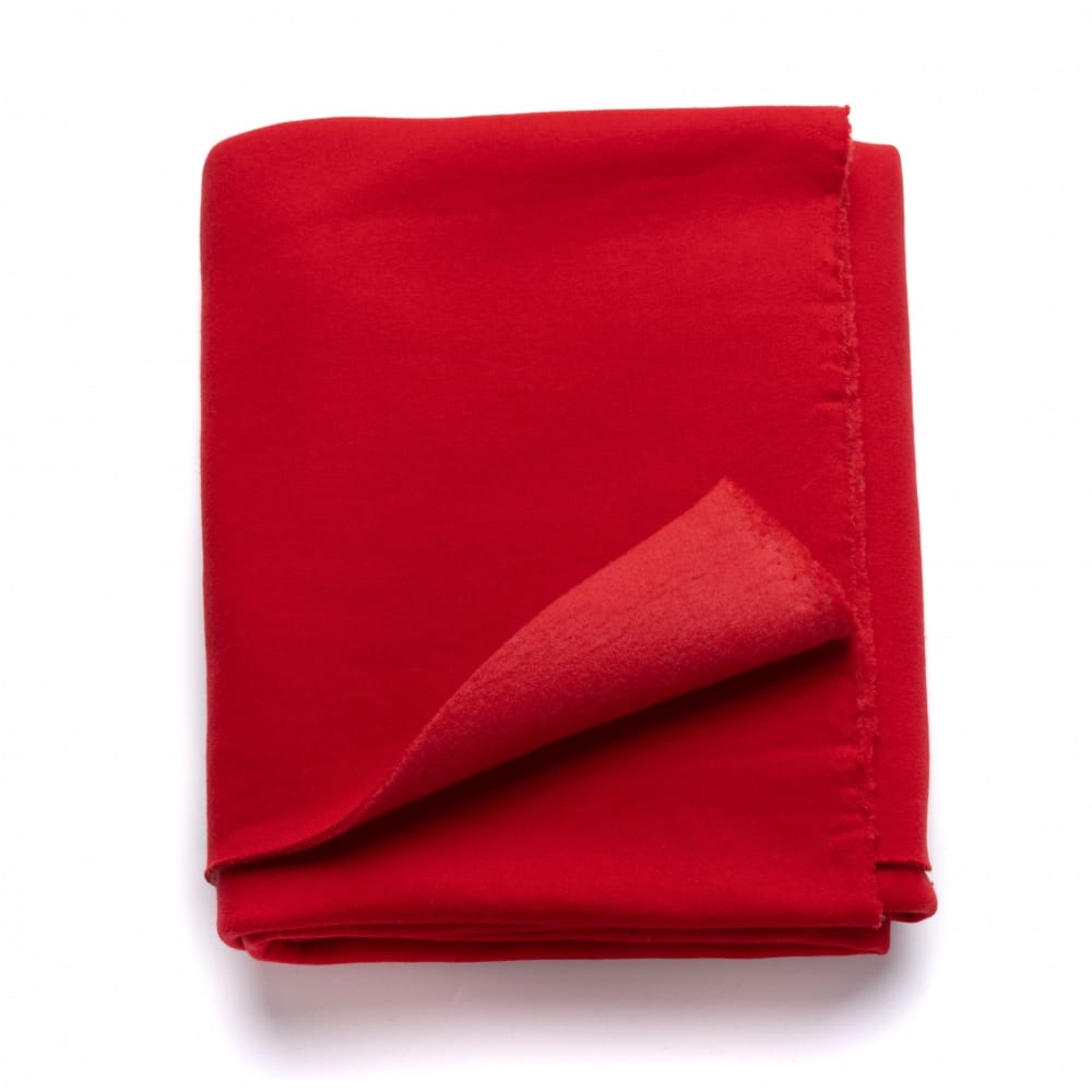 Футер 3-х нитка с начесом с эф велюра, Алый