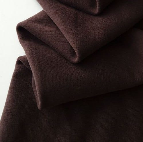 Футер 3-х нитка диагональ с эффектом велюра, Темный Шоколад