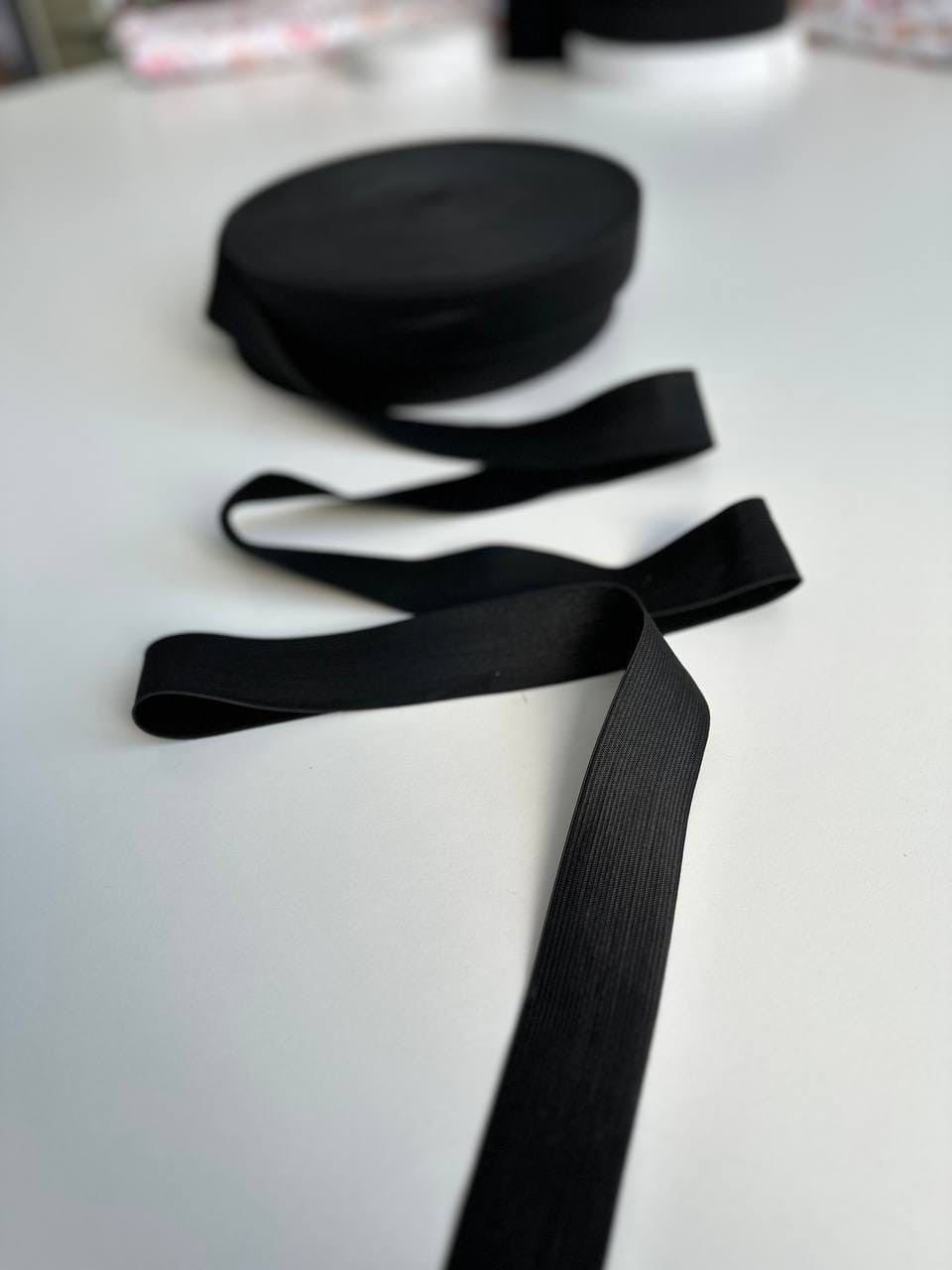 Лента Эластичная (резинка) вязанная, 40 мм, черная