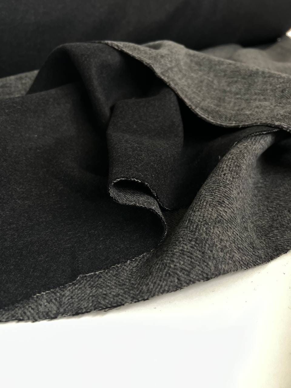 Пальтовая полушерсть двухсторонняя, Елочка