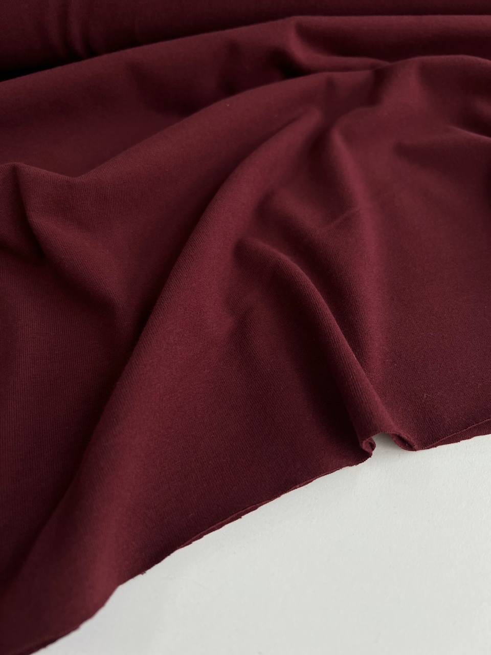 Кулирка с эффектом велюра, Спелая Черешня