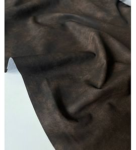 Экокожа, Темно-коричневая (винтажный эффект)