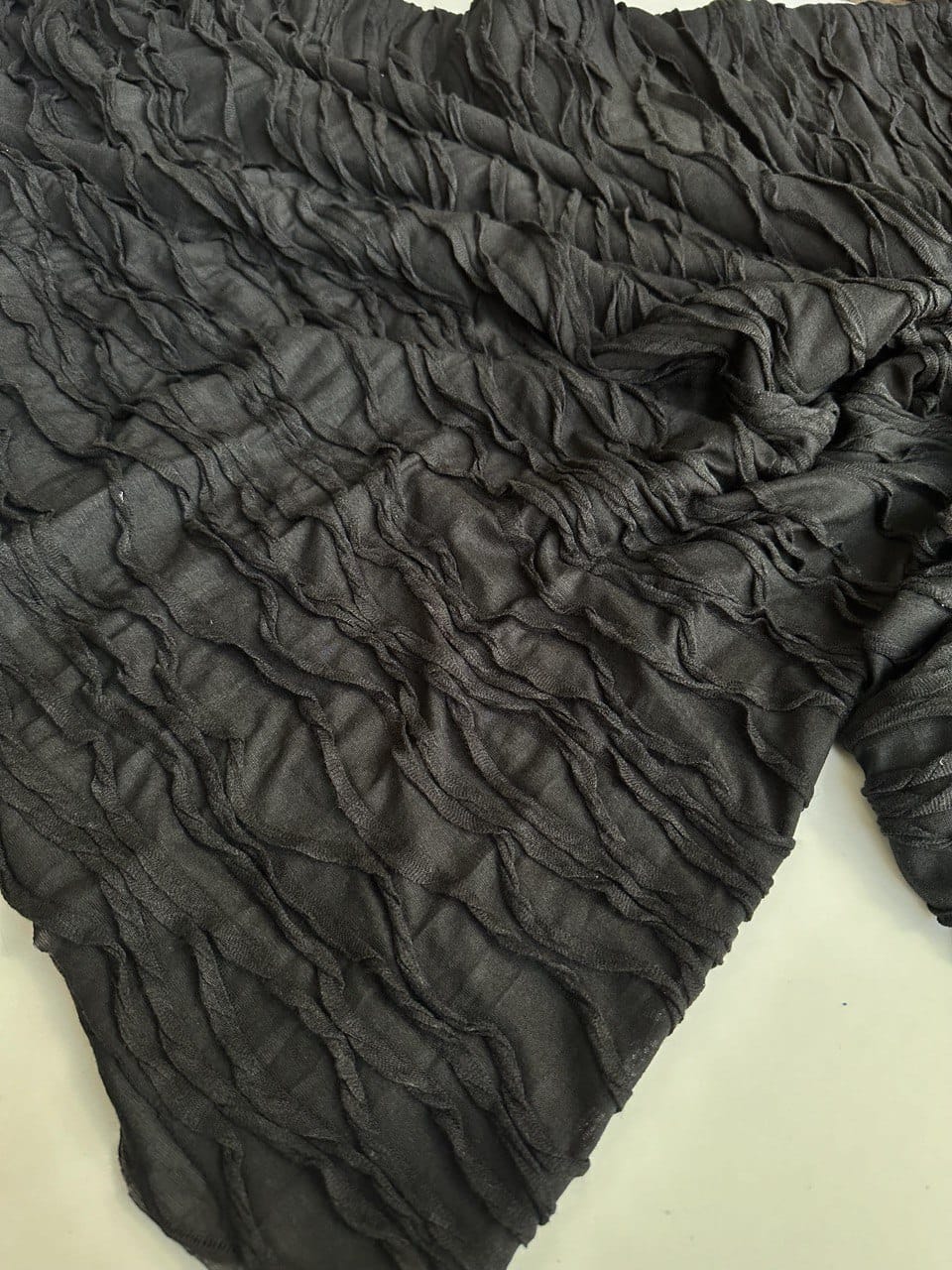 Кулирка полупрозрачная, Черная с защипами