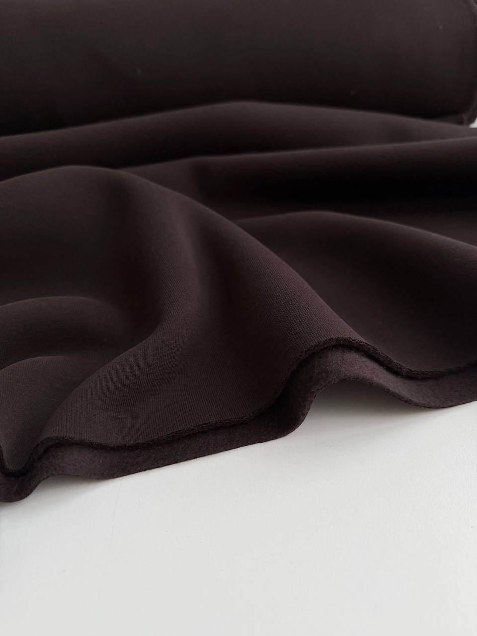 Футер 3-х нитка с начесом с эф велюра, Темный шоколад