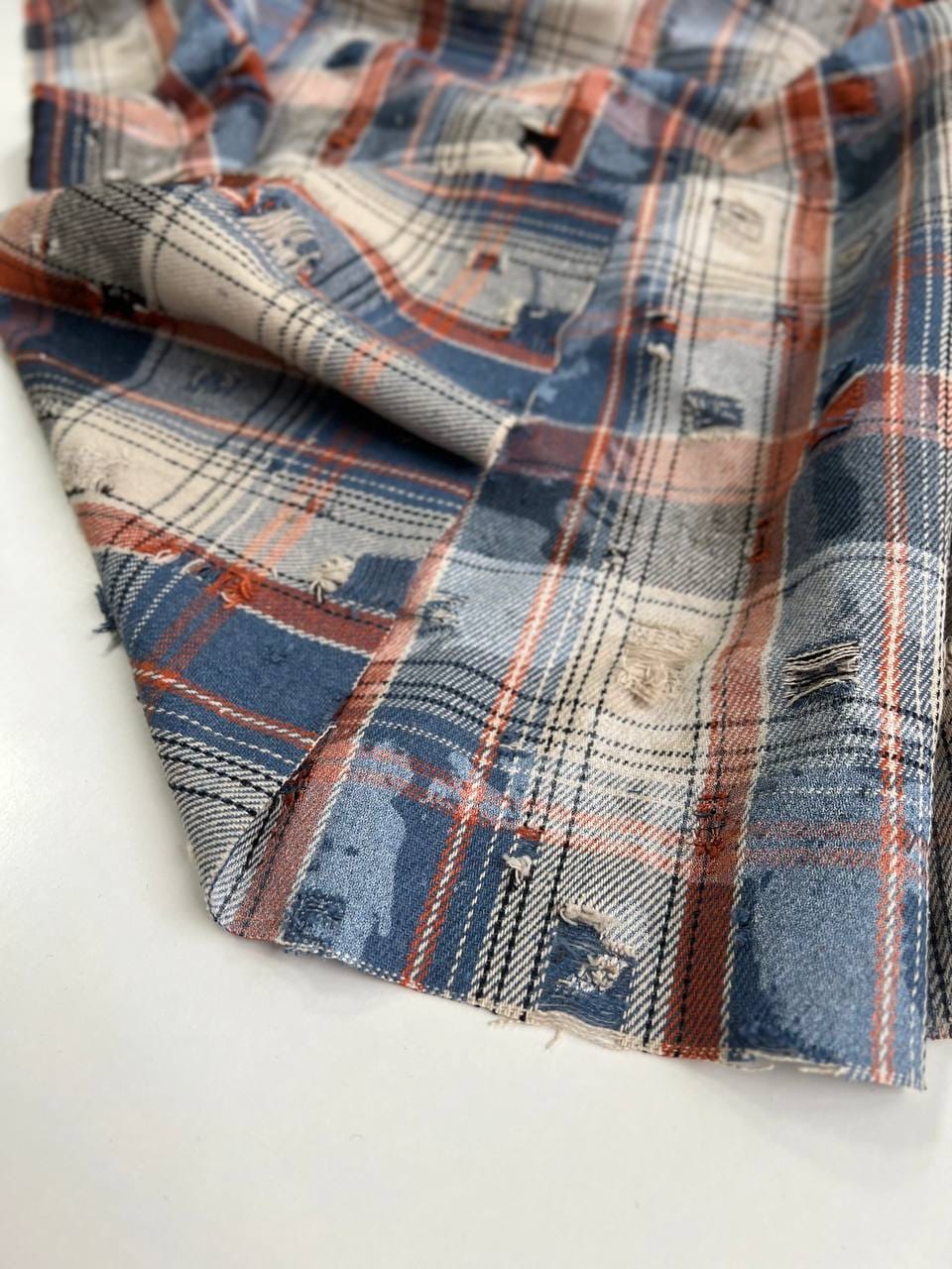 Клетка, Рваная-Вареная (Синяя)