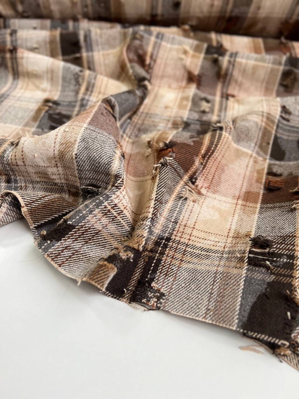 Клетка, Рваная-Вареная (Бежевая)