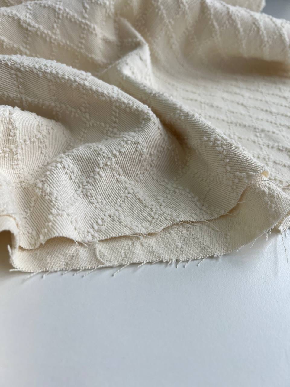 Джинс Ромбики, Нежно-кремовый