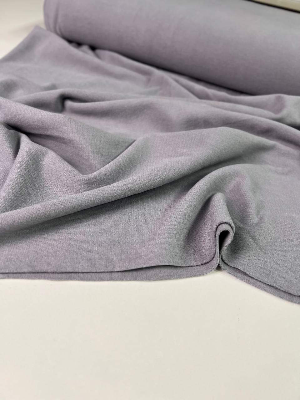 Вискозный Велюровый Трикотаж, Стальной