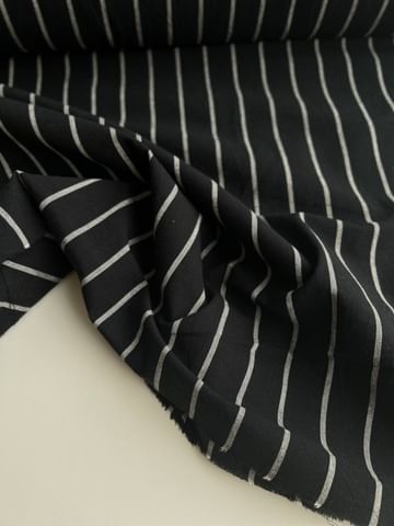 Хлопок Вареный, Полоска белая на черном