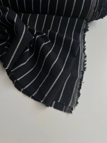 Хлопок Вареный, Полоска белая на черном