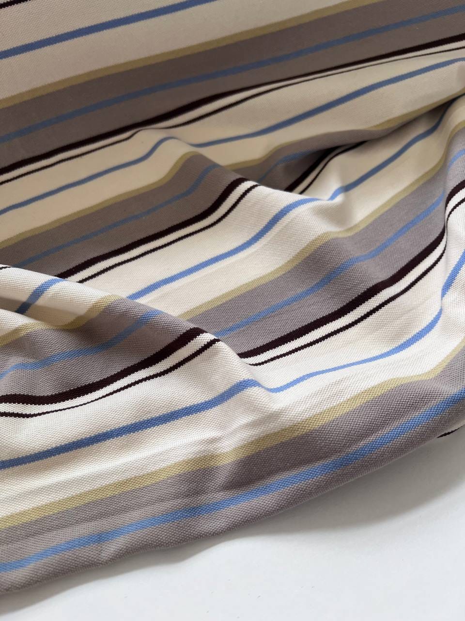 Кулирка Пике, в стиле miu miu, Сливочная с серым