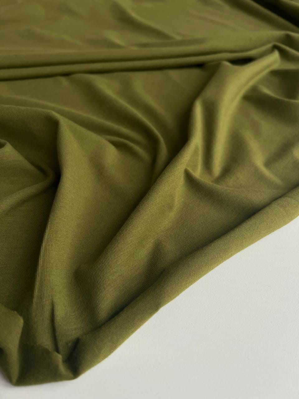 Кулирка с эффектом велюра, Олива