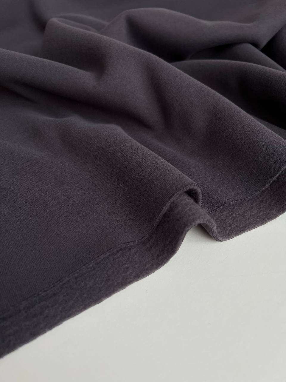 Футер 3-х нитка с начесом с эффектом велюра, Графит
