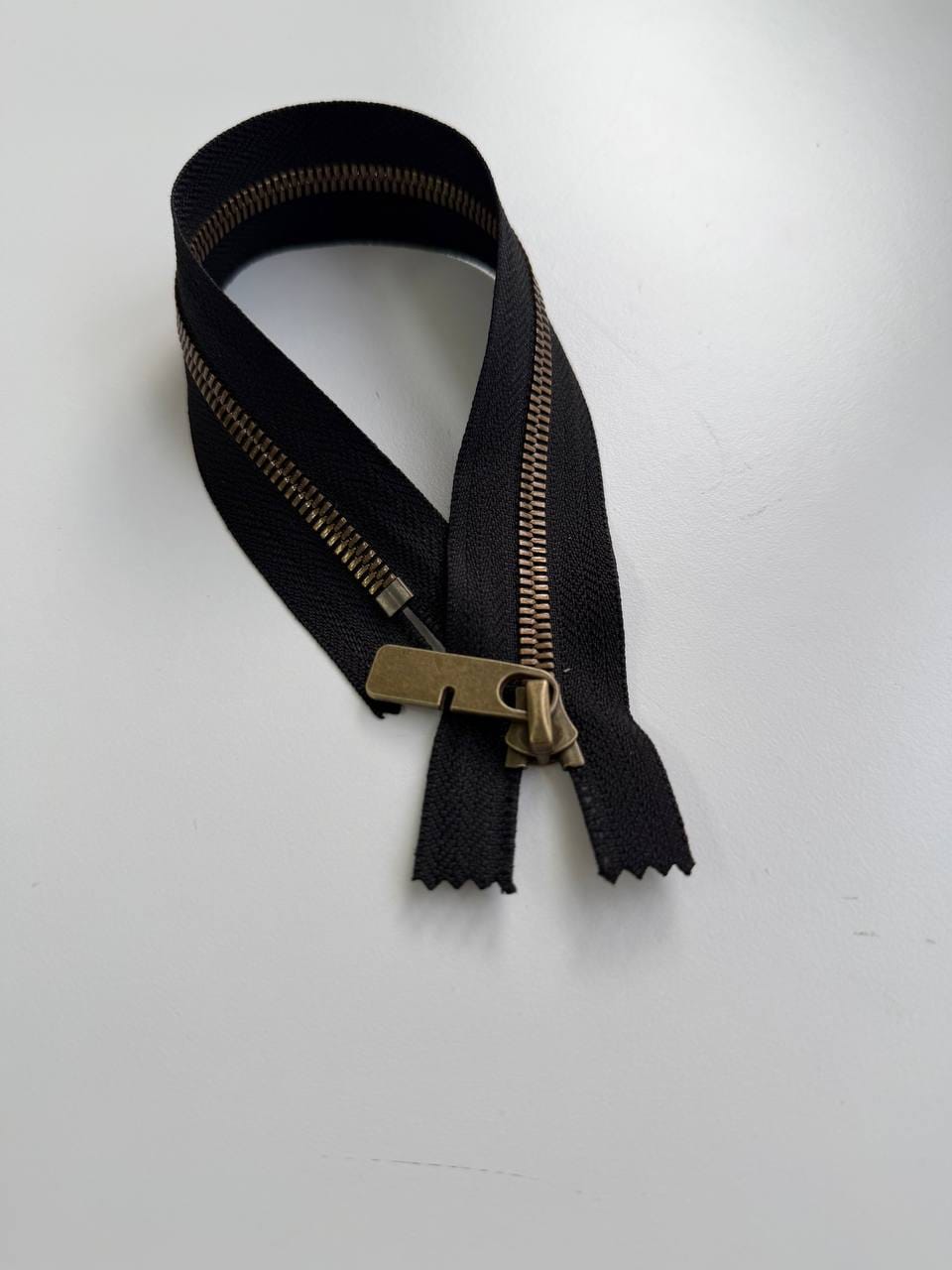 Молния Металлическая, Бронза. Неразъемная (30 см)