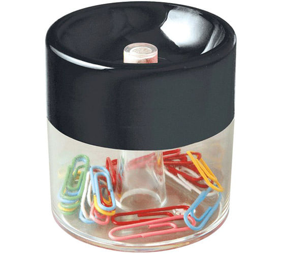 Скрепочница магнитная deVENTE 5,4*7,2, прозрачная круглая Цена с НДС за 1 штуку