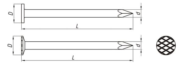 Гвозди строительные 4,0*100 (5кг), цена за упаковку,ГОСТ 4028-63 РМЗ Цена с НДС за упаковку