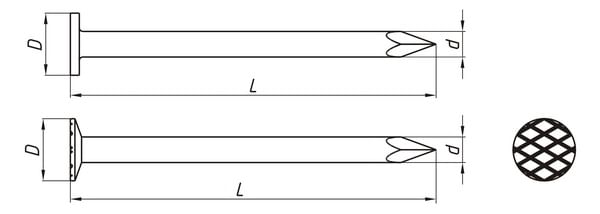 Гвозди строительные 4,0*120 (5кг), ГОСТ 4028-63 РМЗ Цена с НДС за упаковку