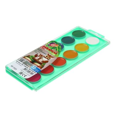 Акварель 12 цветов ЛУЧ "Zoo" медовые без кисти , РФ Darvish Цена с НДС за 1 штуку