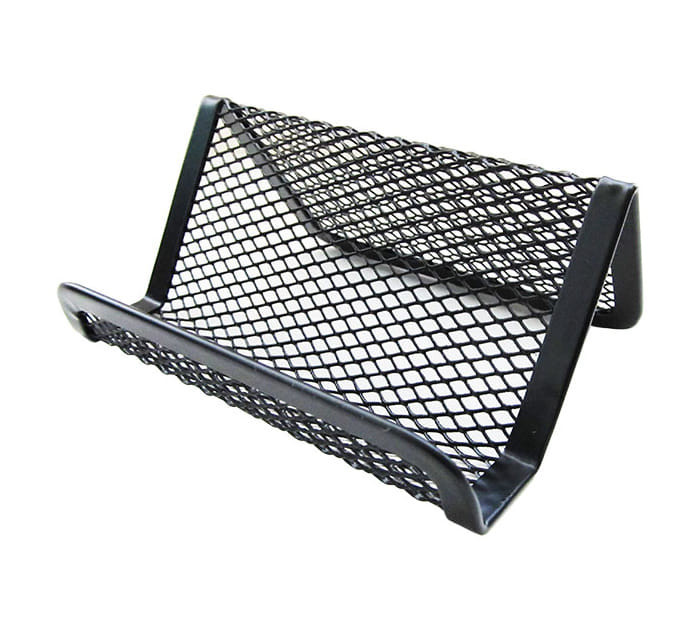 Подставка для ВИЗИТОК, металлич. сетка, Q-Connect, черный Цена с НДС