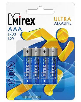 Батарейка ALKALINE AАA LR6 1.5V Mirex Цена с НДС за 1 шт