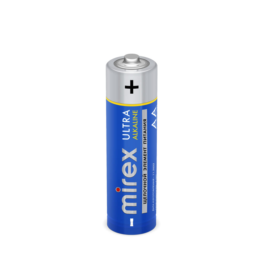 Батарейка ALKALINE AА LR6 1.5V Mirex Цена с НДС за 1 шт