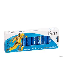 Батарейка ALKALINE AА LR6 1.5V Mirex Цена с НДС за 1 шт