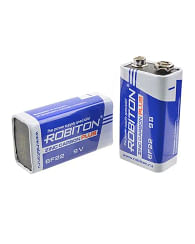 Батарейка plus (КРОНА) 9V солевой 6F22 ROBITON Цена с НДС за 1 шт