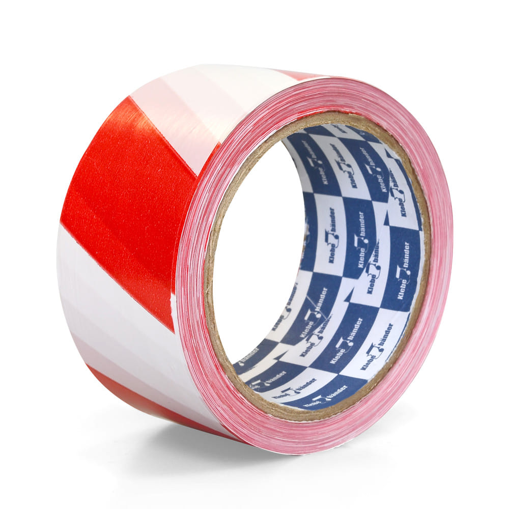 Лента для ограждений неклейкая 50мм бело-красная арт.520 Klebebander/8 Klebebander Цена с НДС за 1 штуку