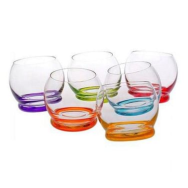 Набор стаканов стекл. CRAZY 6шт., 390 мл, арт.25250/D4718/390 CRYSTALEX CZ s.r.o. Цена с НДС за 1 набор