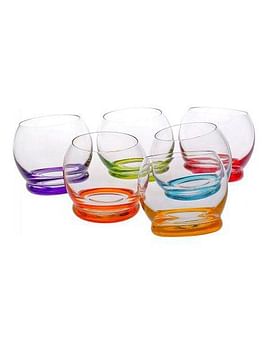 Набор стаканов стекл. CRAZY 6шт., 390 мл, арт.25250/D4718/390 CRYSTALEX CZ s.r.o. Цена с НДС за 1 набор