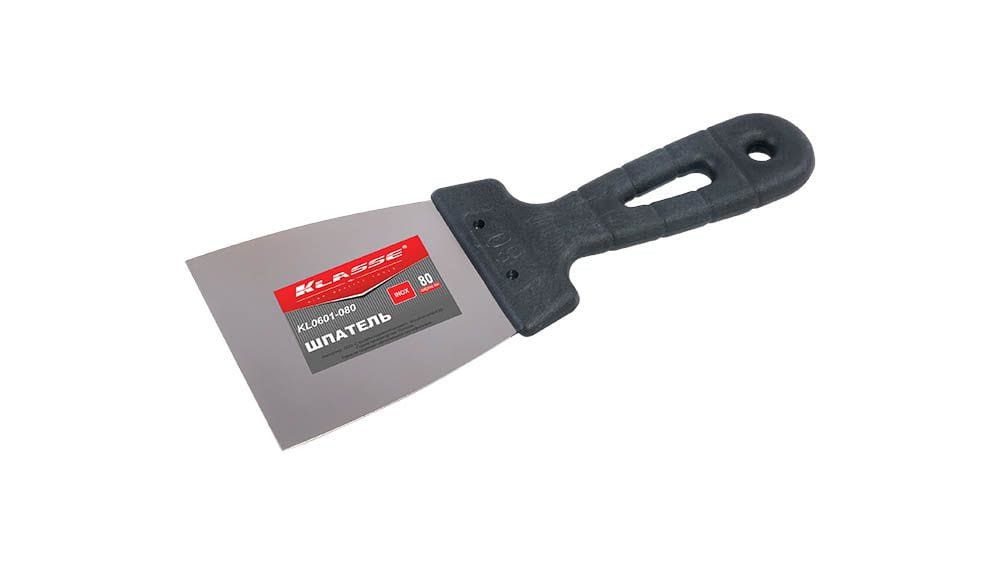 Шпатель нерж. 80 мм, пласт. рук. (KL0601-080) Klasse Цена с НДС за 1 штуку