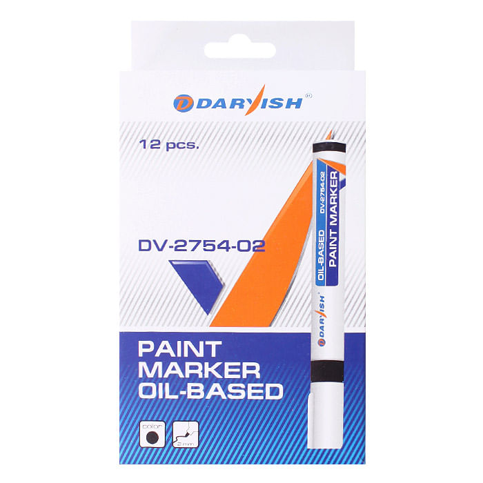 Маркер-краска черный "Darvish" на масляной основе Darvish Цена с НДС за 1 штуку