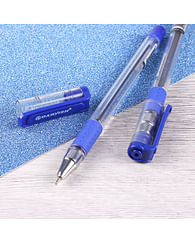 Ручка шар. синяя "Darvish" на масляной основе корпус прозрачный, 12249-03 Darvish Цена с НДС за 1 штуку