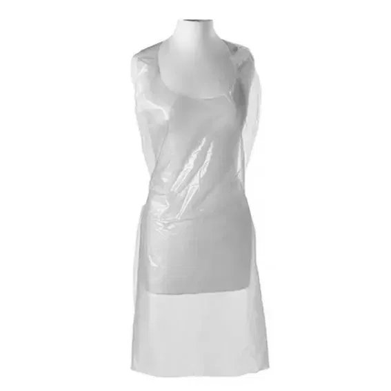 Фартук ПЭ одноразовый 10 мкм (р-р 80*120см; прозрачно-матовый) 100/уп Цена с НДС