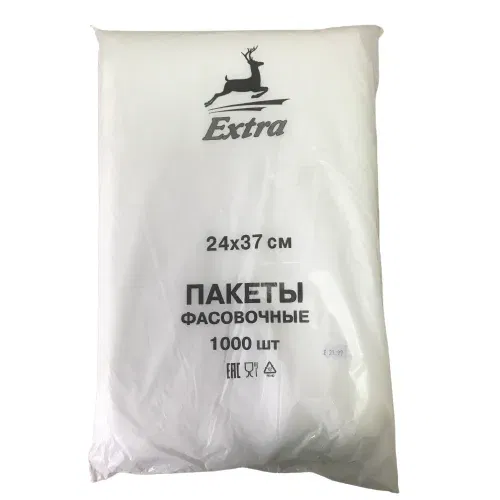 Пакет фасовочный пищевой ПЭНД 24х37 (1000 шт./упак.) Цена с НДС