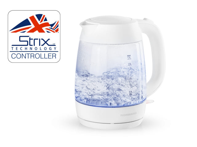 Чайник электрический AKL-242 NORMANN (2200 Вт; 1,7 л; стекло; подсветка; контактная группа Strix) (AKL-242) NORMANN Цена с НДС за 1 штуку, код товара 14562