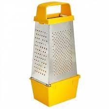 Терка 4-х гр. из коррозион. стали с п/м ручкой и контейнером (450мл) арт.003525, РФ Цена с НДС