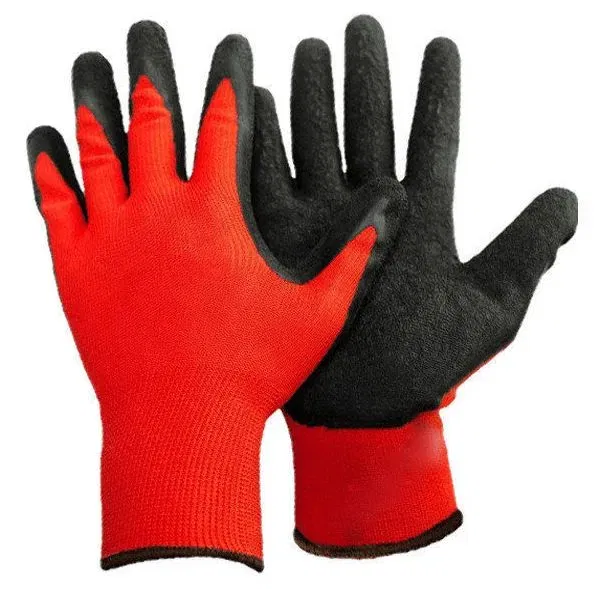 Перчатки нейлоновые бесшовные 15 класс со вспененным латексным покрытием Цена с НДС за 1 пару, код товара 15031